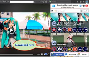 Facebook downloader for chrome/firefox
