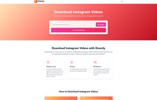 Downly - Instagram Video Downloader