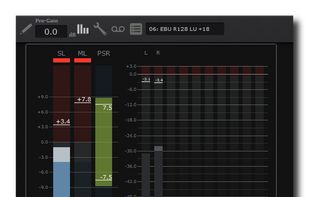 Live loudness and TruePeak meters