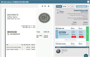 Invoice Matching & Approval: Review invoices with linked purchase orders, approval chains, and budget status in one unified view.