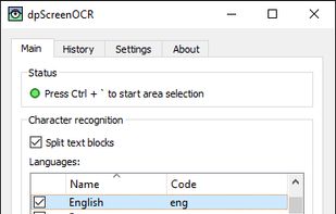 dpScreenOCR screenshot 1