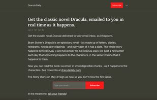 Dracula Daily screenshot 1