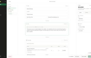 Proposal editor