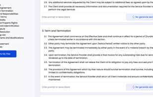It take only a few clicks to create contract template
