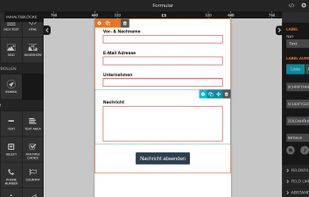 Visually create Web-Forms and questioners. 