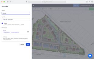 Edit map features with our intuitive editor
