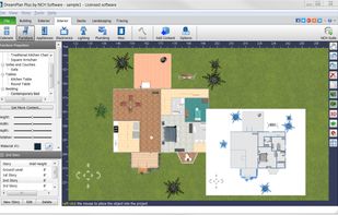 DreamPlan Home Design and Landscape Software Furniture Top View
