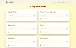 DressifyAI screenshot 1