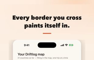 Countries fill themselves in as you cross borders, with progress by continent.