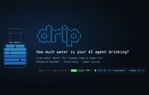 How much water your AI coding agent uses, measured locally from session logs