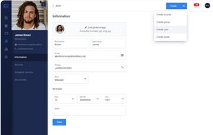 Create users and store all necessary information