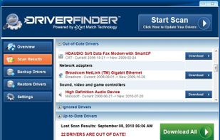 DriverFinder screenshot 1