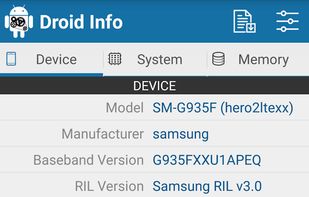 Droid Hardware Info screenshot 1