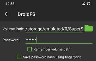 DroidFS screenshot 1
