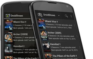 DroidShows screenshot 1