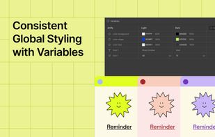 With Droip's Variables feature, you can define key design attributes like color, size, and font family and apply them across your site — allowing you to update your website’s look effortlessly with a single click from one location.