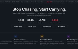 The Drop Beacon homepage showcases the value the site offers to its visitors. Navigate to Staff's Picks, a tailored For You page, or see the Latest Drops.