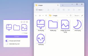 Drop Icons app to convert image to icon