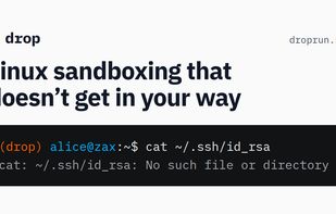 Drop sandbox for Linux screenshot 1