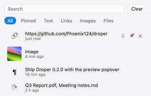 Droper screenshot 1