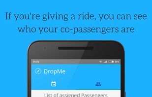 If you're a Dropper, this is a list of passengers who have sent you requests. You can chat or deny request.