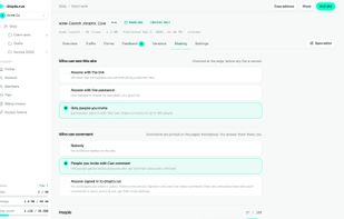 Make a site invite-only or password-protected, and choose who can leave comments.