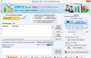 DRPU Bulk SMS Android screenshot 2