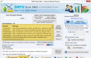 DRPU Bulk SMS Android screenshot 3