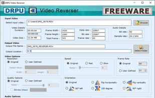 DRPU Video Reverser screenshot 1