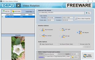 DRPU Videos Rotator screenshot 1