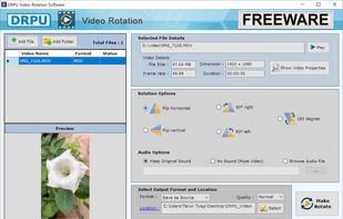 DRPU Videos Rotator screenshot 1