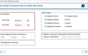 Apply additional features to enhance results, such as Date Filter, Skip Duplicate, etc.