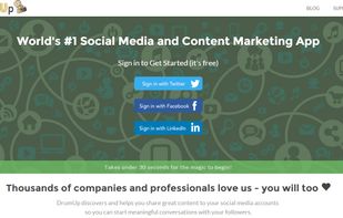 Manage Facebook, LinkedIn and Twitter accounts