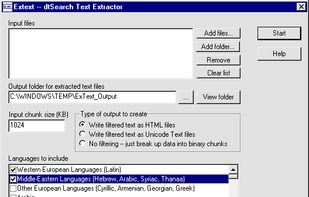 Text extractor