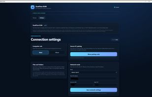 Host settings tab 