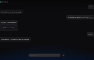 Example Of DuckLLM Full Screen Desktop UI