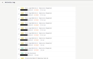 See every change as it happens. Each entry shows who made the edit, when, and whether it came from you or from Claude. Full attribution on every action.