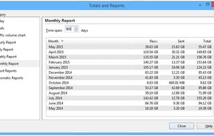 Totals and Reports Window