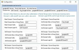 Setup company domain or server groups