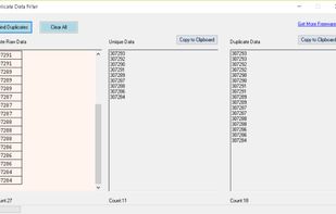 Duplicate Data Filter screenshot 1