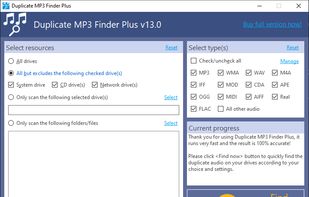 Duplicate MP3 Finder Plus screenshot 3