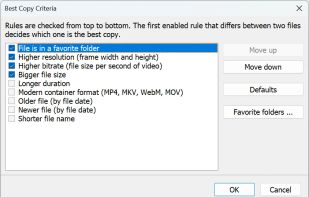 Rules for choosing the best copy