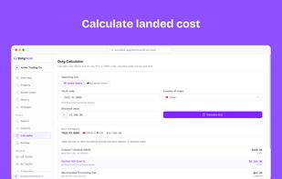 Duty calculator