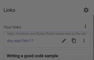 New Redirection link dialog