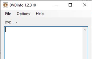 DVDInfo 1.2.3r0 on Windows 10
