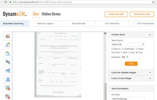 Dynamic Web TWAIN screenshot 3
