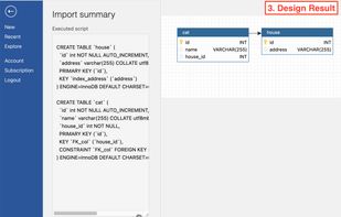 Import design from existing database
