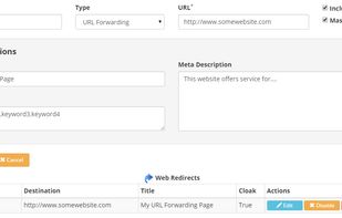 Setting up web redirect