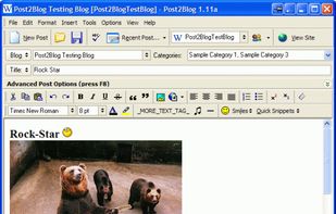 Post2blog screenshot 1