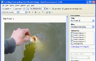 Post2blog screenshot 1